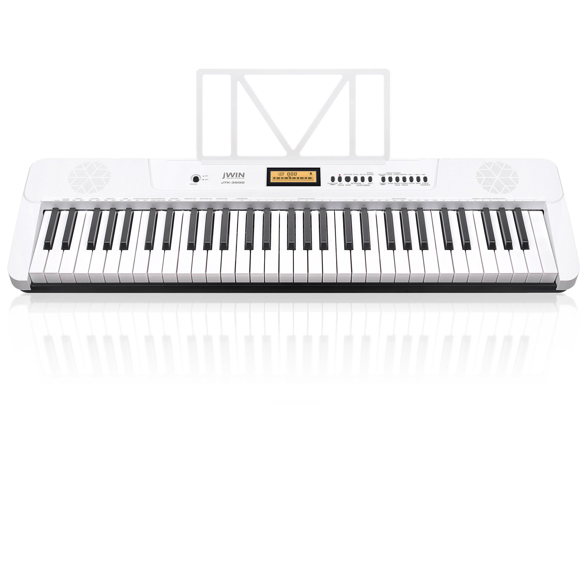 Jwin JTK-3600 61 Tuş Hassasiyetli 5 Oktav Org - Beyaz