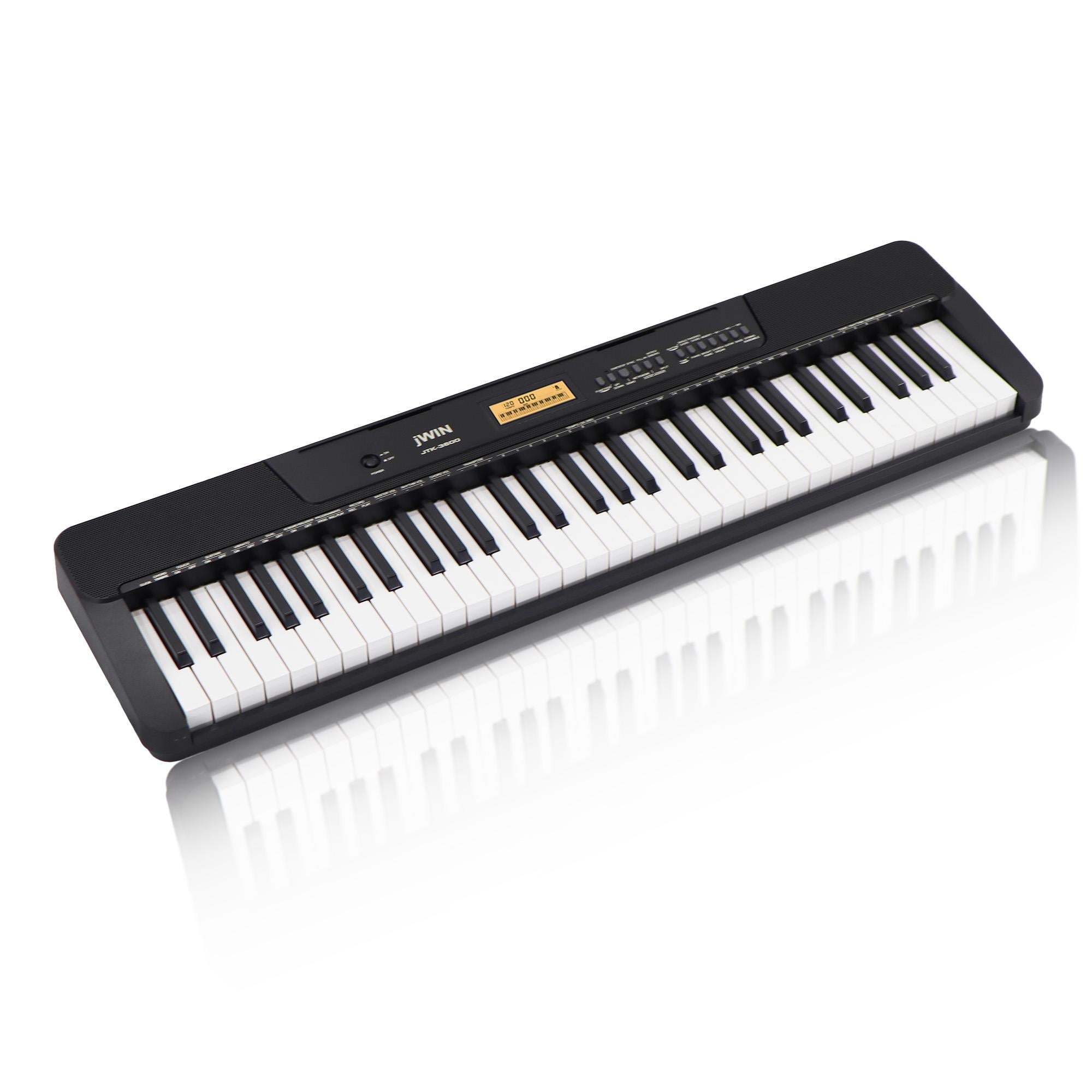 Jwin JTK-3600 61 Tuş Hassasiyetli 5 Oktav Org Seti - Siyah
