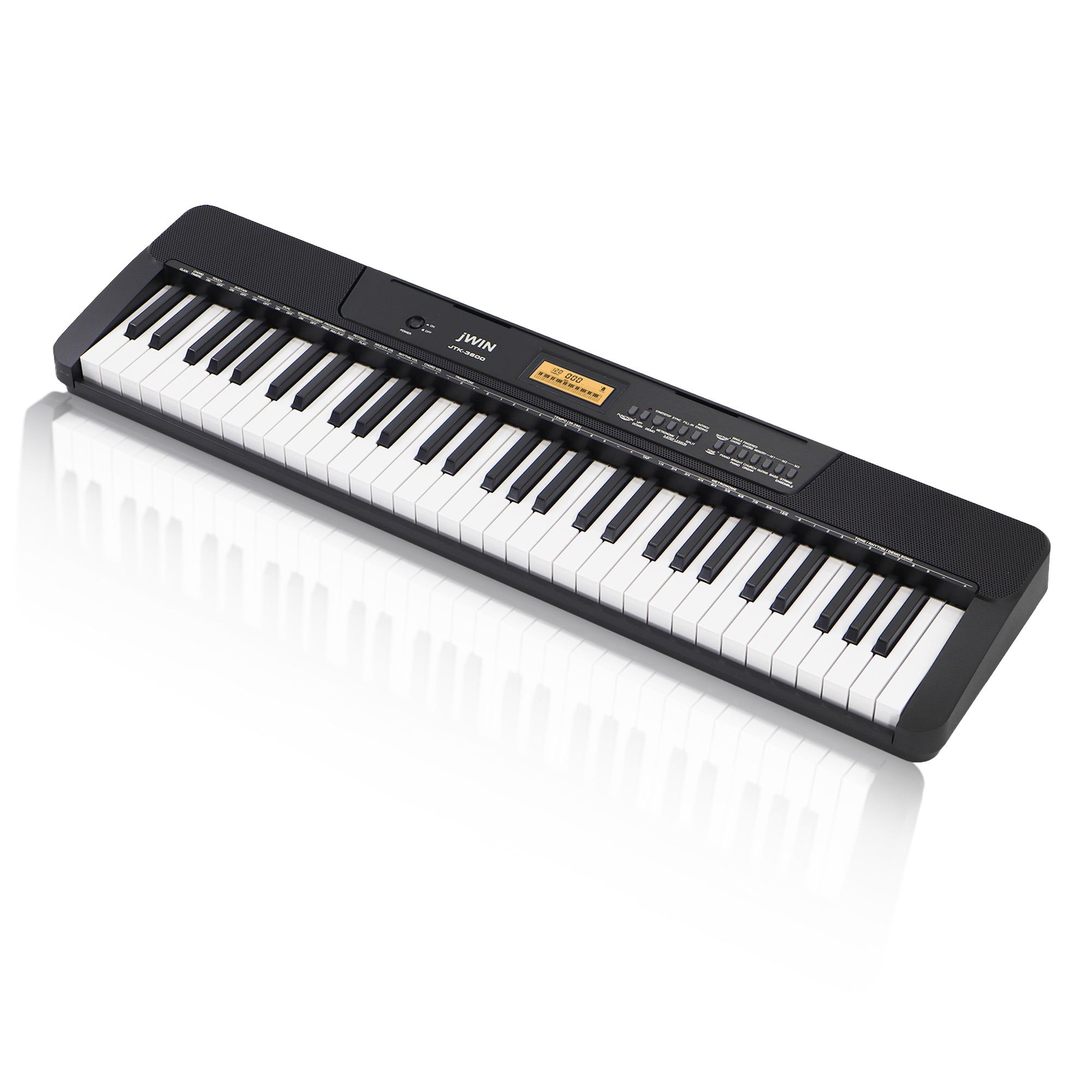Jwin JTK-3600 61 Tuş Hassasiyetli 5 Oktav Org - Siyah