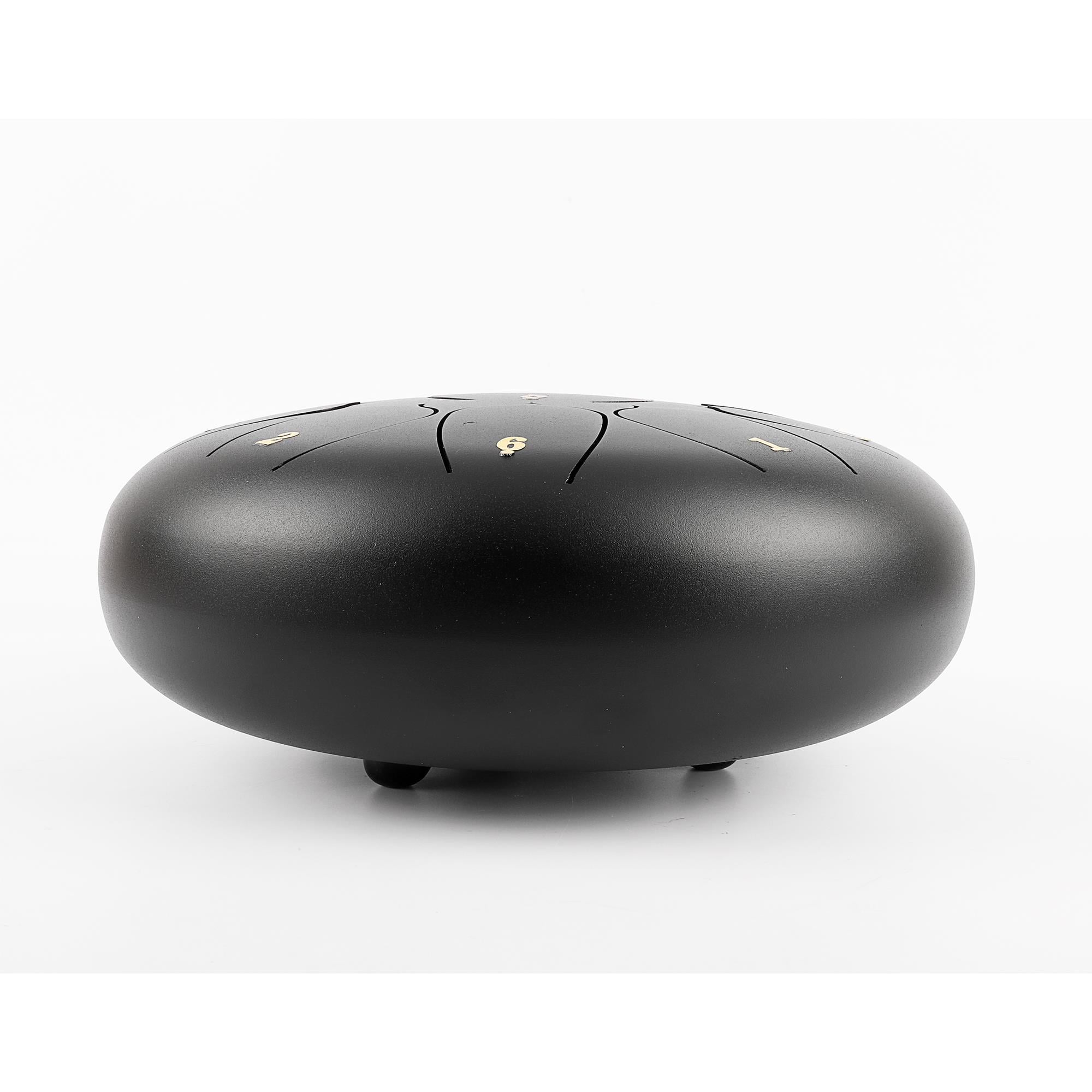 Jwin JTN-1011 10 Inç 11 Ses Ton Çelik Handpan Tongue Drum Davulu - Siyah