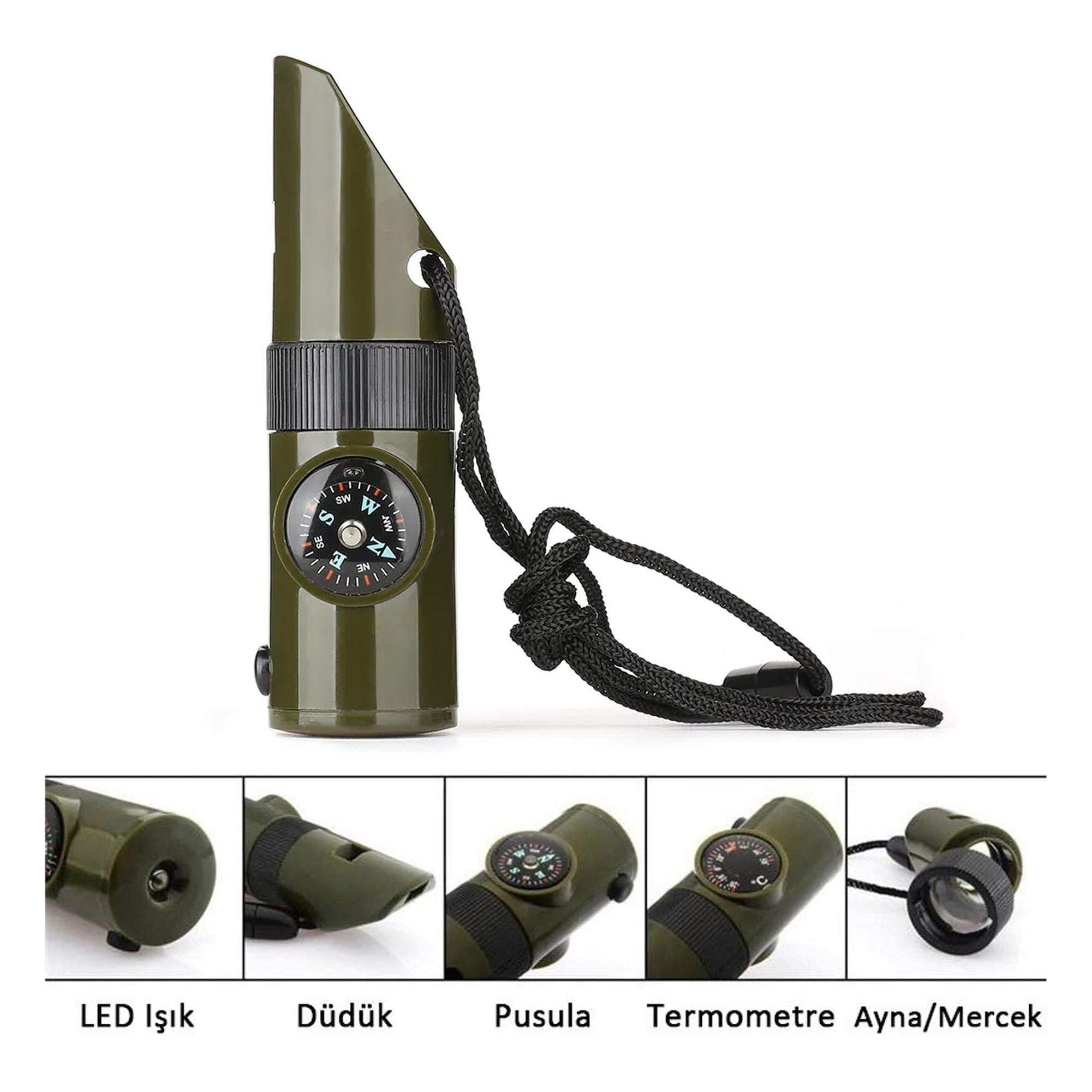 Jwin JW-50 Çok Amaçlı Kamp ve İzcilik Düdüğü