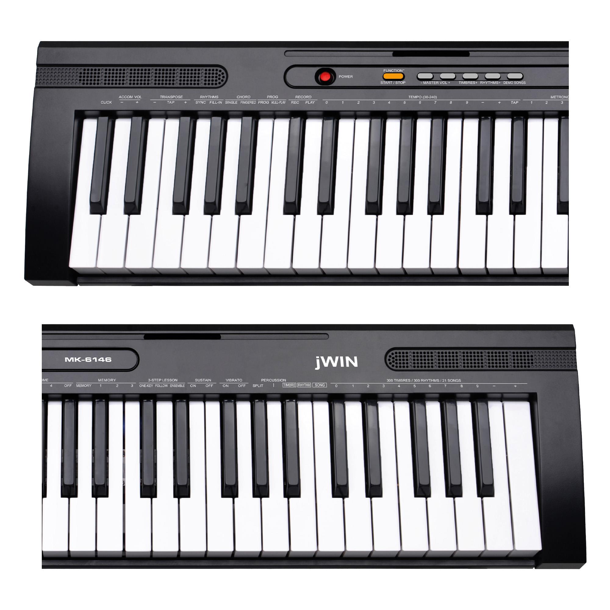 Jwin MK-6146 61 Tuşlu Elektronik Org (Mikrofon ve Adaptör Hediye) - Siyah