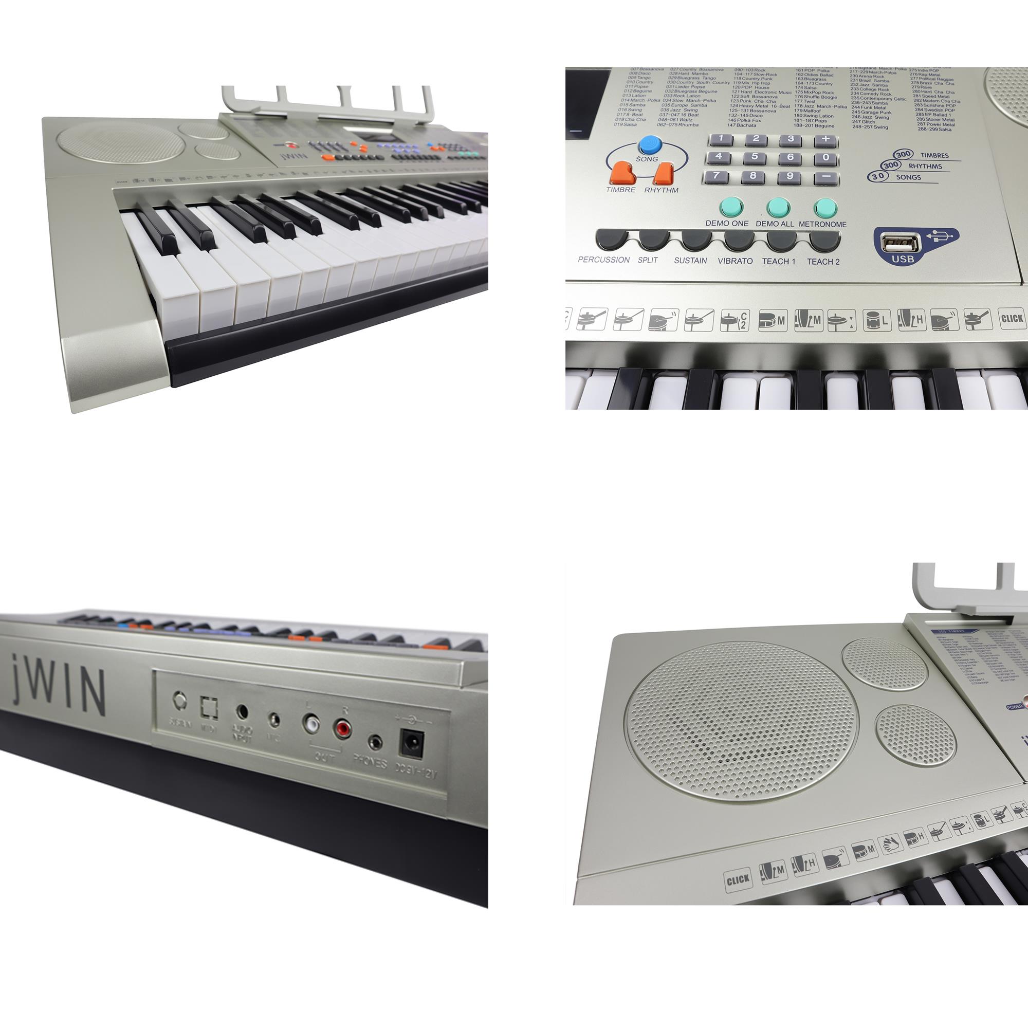 Jwin MK-6150 61 Tuşlu 5 Oktav Org Seti (Sehpa-Kulaklık-Kılıf)