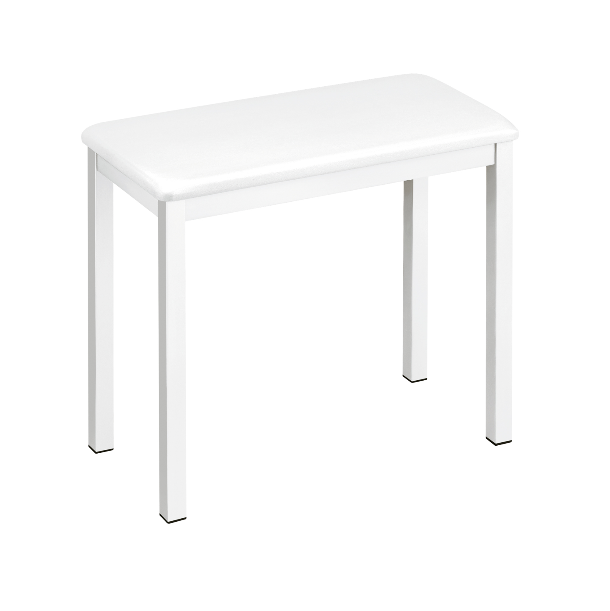 jWIN Sabit Metal Ayaklı Piyano Taburesi - Beyaz