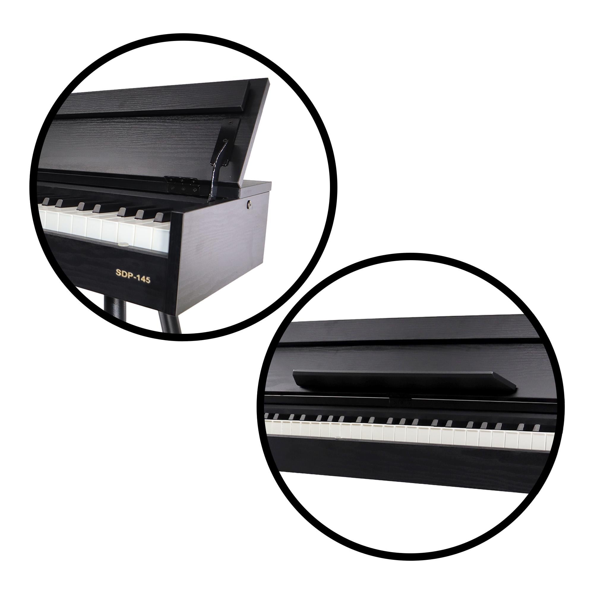 Jwin Sapphire SDP-145 Çekiç Aksiyonlu 88 Tuşlu Dijital Piyano + Tabure - Siyah