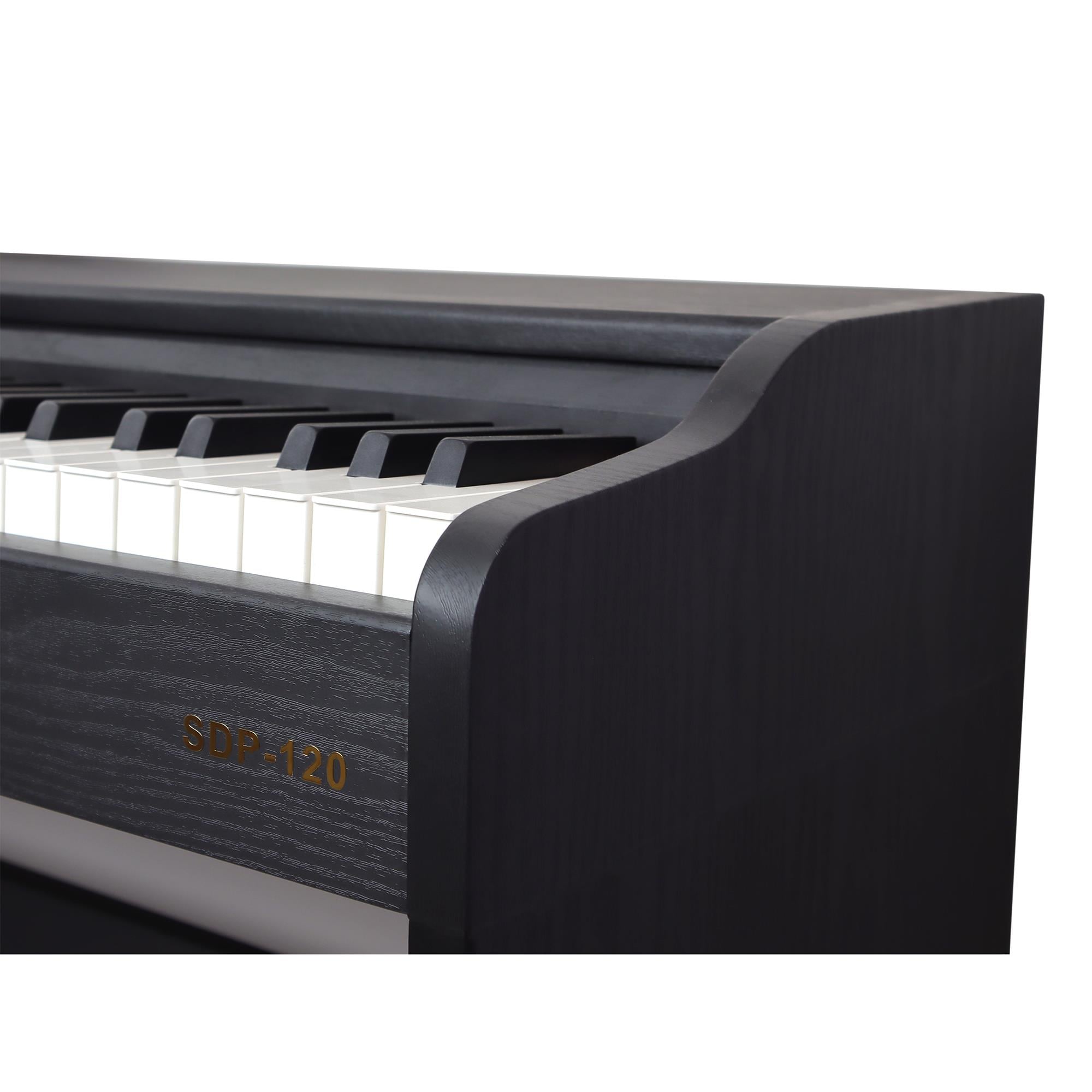 Jwin Sapphire SDP-120 Çekiç Aksiyonlu 88 Tuşlu Dijital Piyano - Siyah