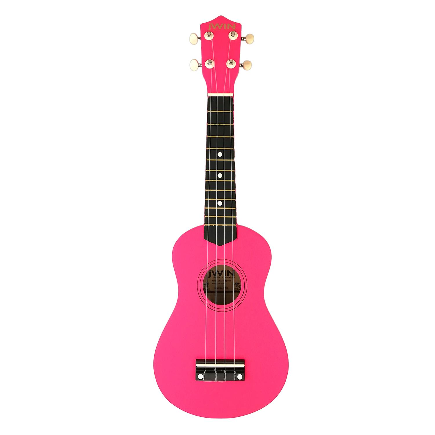 Jwin UK-2101 Soprano Ukulele - Fuşya