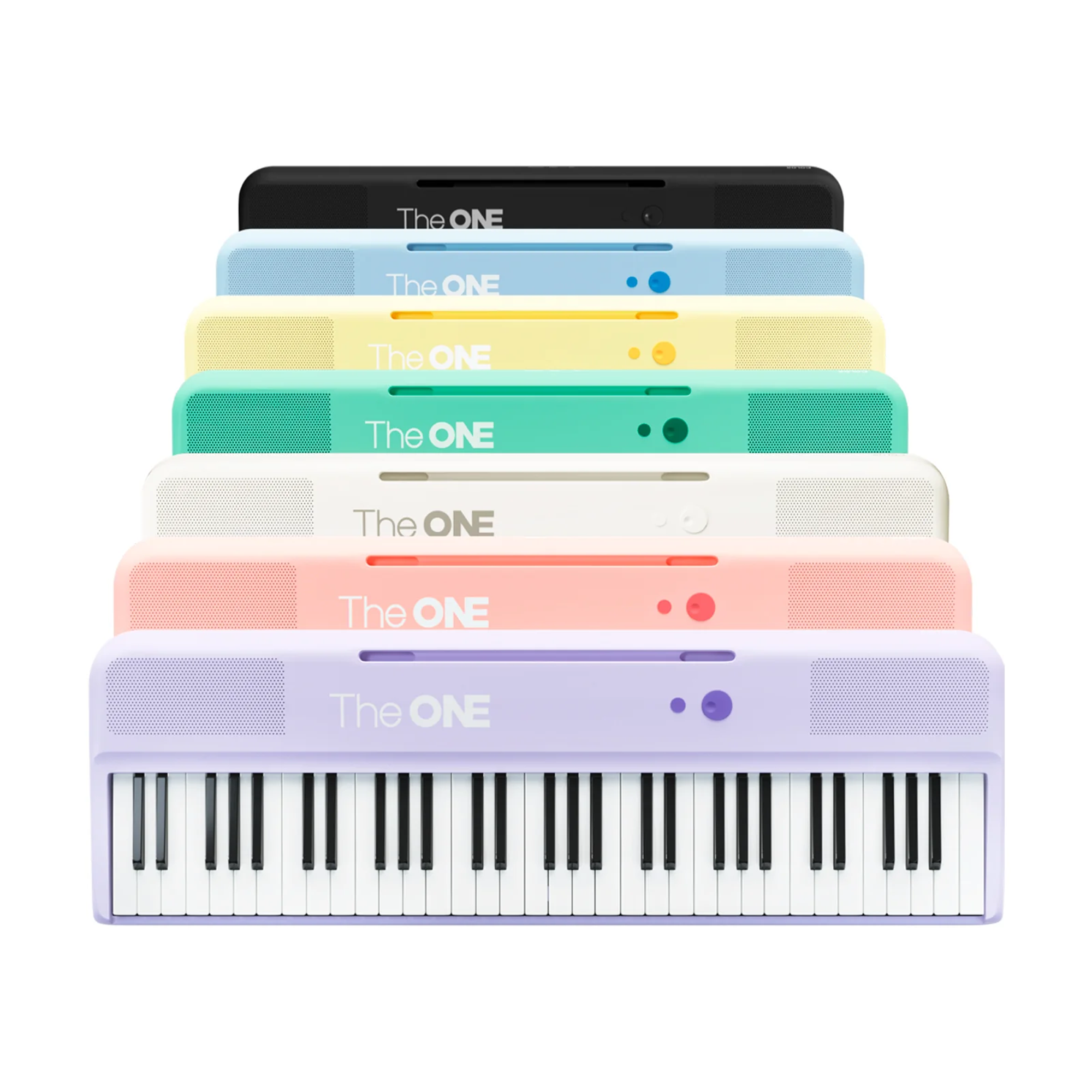 The ONE SK-COLOR Akıllı Taşınabilir 61 Işıklı Tuşlu Bluetooth Org - Mavi