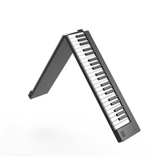 Jwin JDP-8800 Katlanabilir Tuş Hassasiyetli Bluetooth + Şarjlı Piyano - Siyah