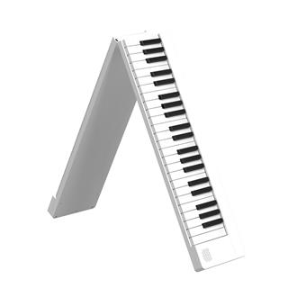 Jwin JDP-8800 Katlanabilir Tuş Hassasiyetli Bluetooth + Şarjlı Piyano - Beyaz