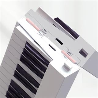 Jwin JDP-8830 Tuş Hassasiyetli Katlanabilir Bluetooth + Şarjlı Piyano - Beyaz