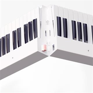 Jwin JDP-8830 Tuş Hassasiyetli Katlanabilir Bluetooth + Şarjlı Piyano - Beyaz