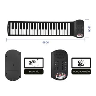 Jwin JSK-37 37 Tuşlu Slikon Katlanabilir Org/Piyano