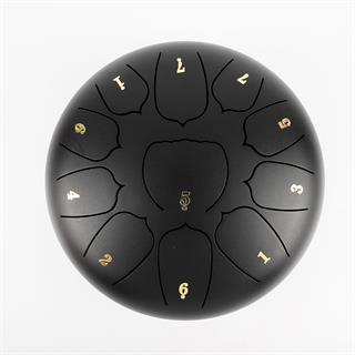 Jwin JTN-1011 10 Inç 11 Ses Ton Çelik Handpan Tongue Drum Davulu - Siyah
