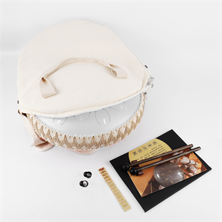 Jwin JTN-1415 14 Inç 15 Ses Ton Çelik Handpan Tongue Drum Davulu - Beyaz