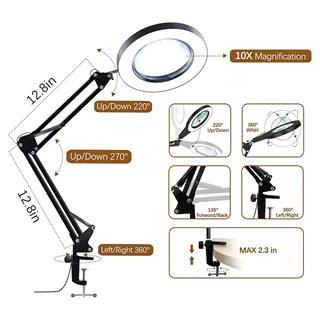 Jwin MB-600 3 Modlu Ledli Masa Büyüteç 