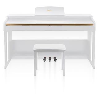 Jwin Sapphire SDP-214 Çekiç Aksiyonlu 88 Tuşlu Dijital Piyano + Tabure - Beyaz