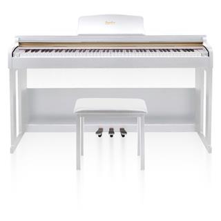 Jwin Sapphire SDP-214 Çekiç Aksiyonlu 88 Tuşlu Dijital Piyano + Tabure - Beyaz