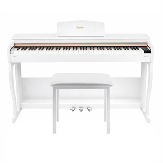 Jwin Sapphire SDP-215 Çekiç Aksiyonlu 88 Tuşlu Dijital Piyano + Tabure - Beyaz