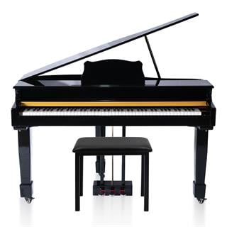 Jwin Sapphire SDP-700 Çekiç Aksiyonlu 88 Tuşlu Kuyruklu Dijital Piyano + Tabure - Siyah