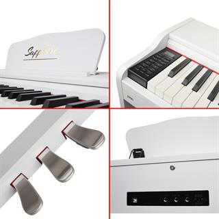 Jwin Sapphire SDP-120 Çekiç Aksiyonlu 88 Tuşlu Dijital Piyano - Beyaz