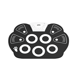 Jwin W-758 9 Pedli Dijital Davul - Bateri Seti - Siyah (Hoparlör Hediyeli)