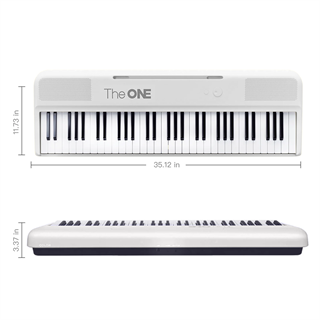 The ONE SK-COLOR Akıllı Taşınabilir 61 Işıklı Tuşlu Bluetooth Org - Beyaz