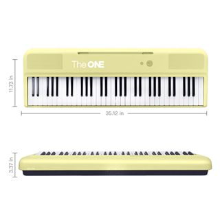 The ONE SK-COLOR Akıllı Taşınabilir 61 Işıklı Tuşlu Bluetooth Org - Sarı