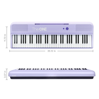 The ONE SK-COLOR Akıllı Taşınabilir 61 Işıklı Tuşlu Bluetooth Org - Mor
