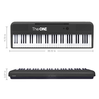 The ONE SK-COLOR Akıllı Taşınabilir 61 Işıklı Tuşlu Bluetooth Org - Siyah