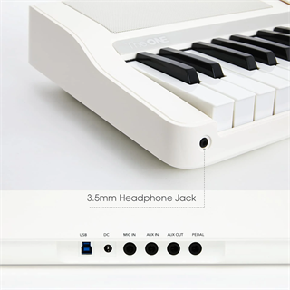 The ONE SK-TOK 61 Tuş Hassasiyetli Akıllı Org, MIDI Klavye - Beyaz