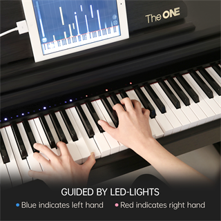 The ONE SP-TOP1X Akıllı 88 Tuş Graded Hammer Action Ağırlıklı Dijital Piyano - Siyah