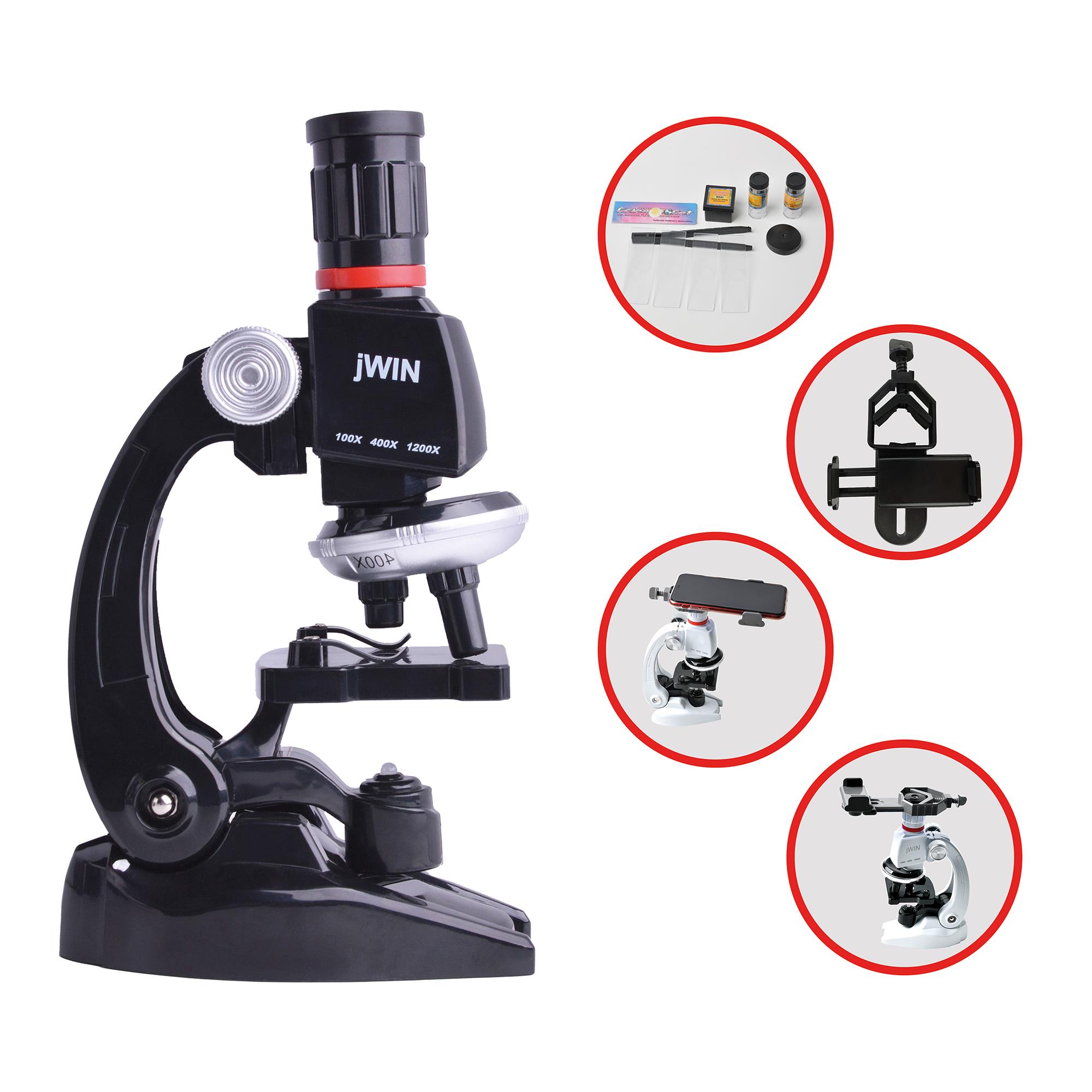 Jwin JM-452M Mobil Uyumlu Mikroskop Seti - Siyah