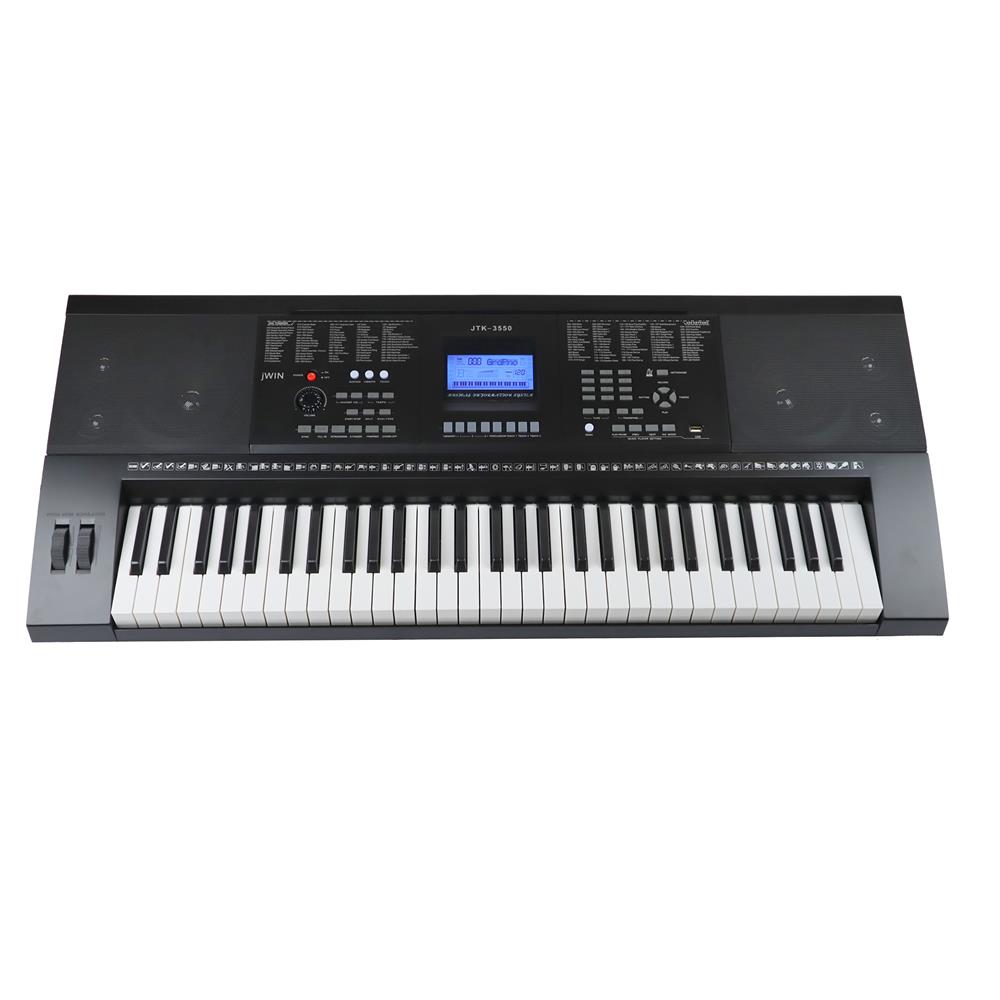 Jwin JTK-3550 61 Tuş Hassasiyetli 5 Oktav Org (Adaptör Hediye