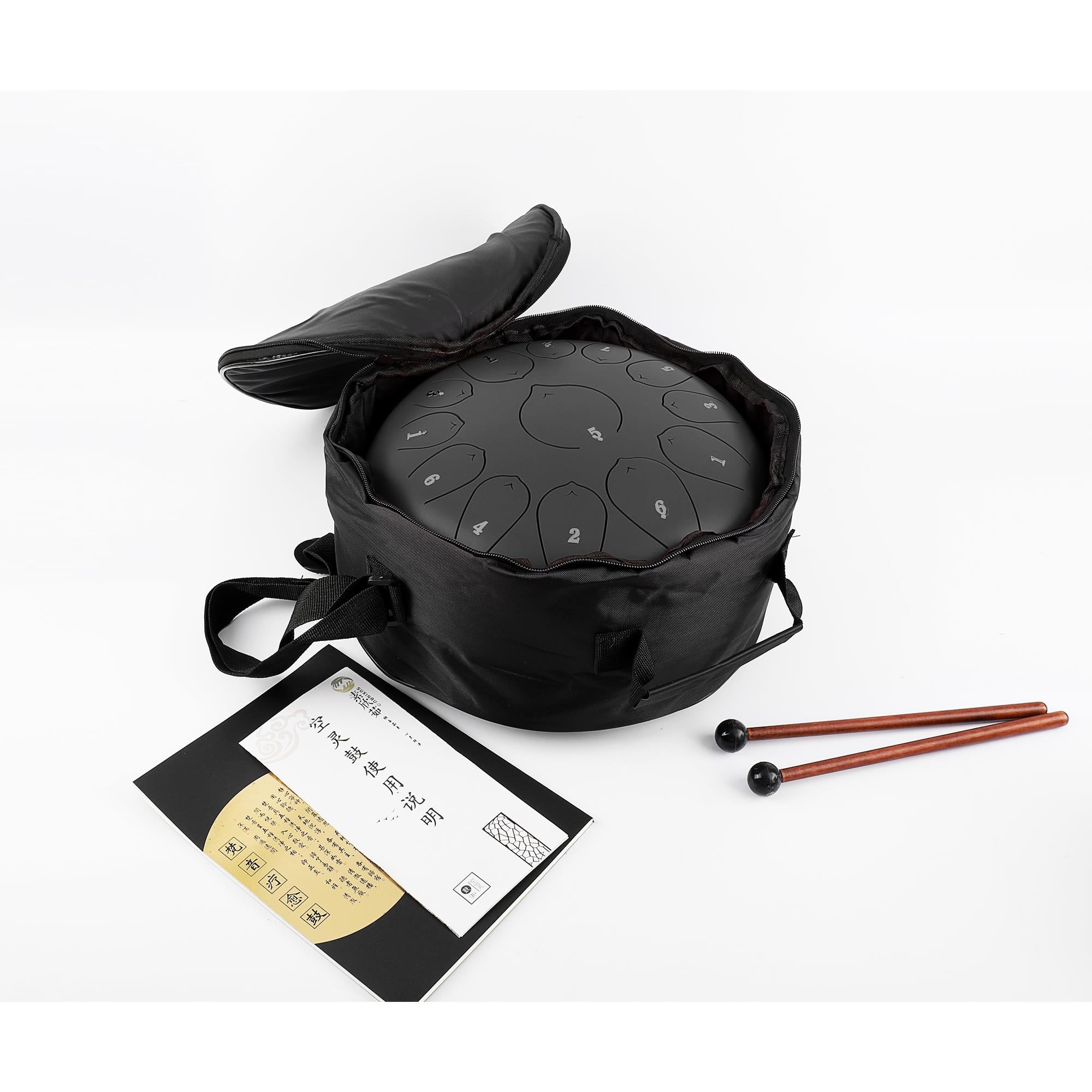 Jwin JTN-1213 12 Inç 13 Ses Ton Çelik Handpan Tongue Davulu - Siyah