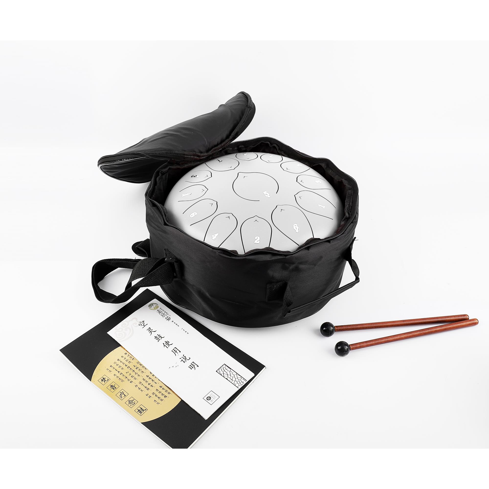 Jwin JTN-1213 12 Inç 13 Ses Ton Çelik Handpan Tongue Davulu - Beyaz