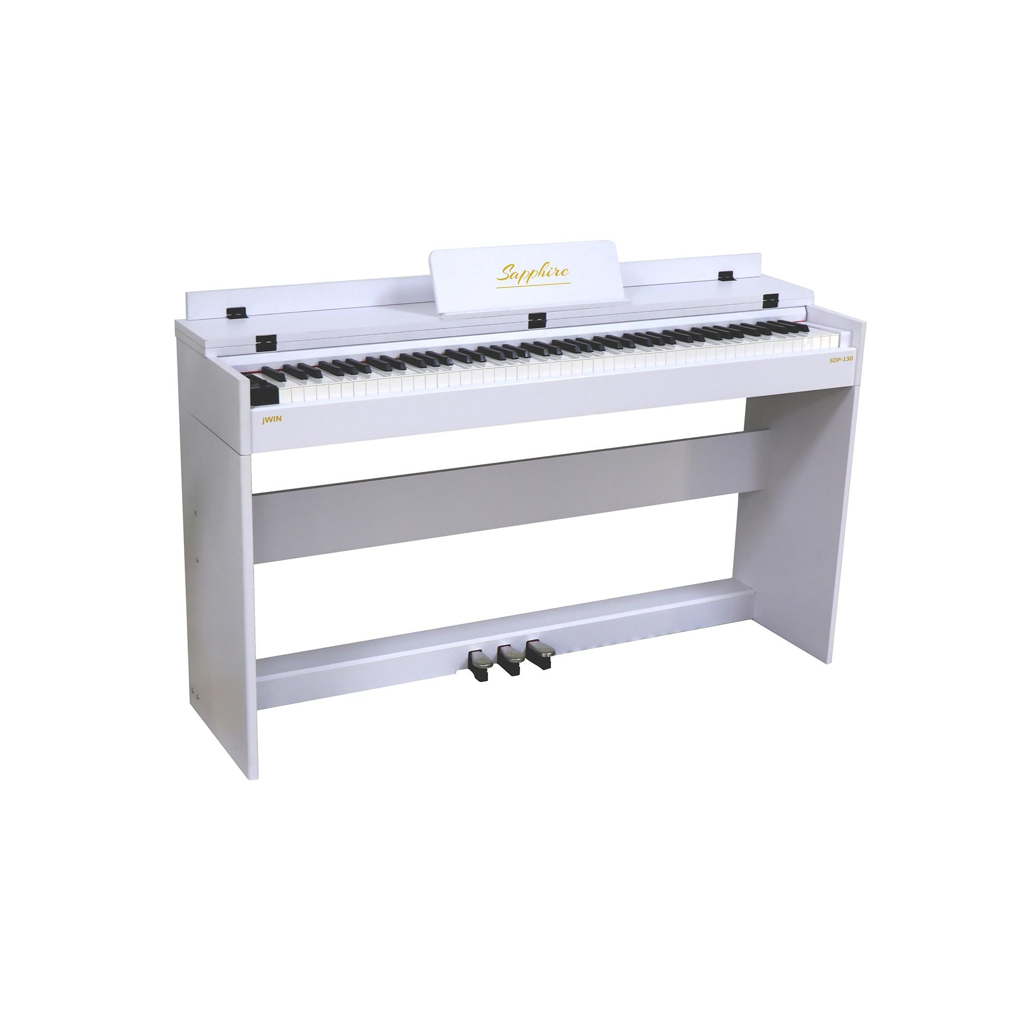 jWIN SDP-130 Tuş Hassasiyetli 88 Tuşlu Dijital Piyano - Beyaz