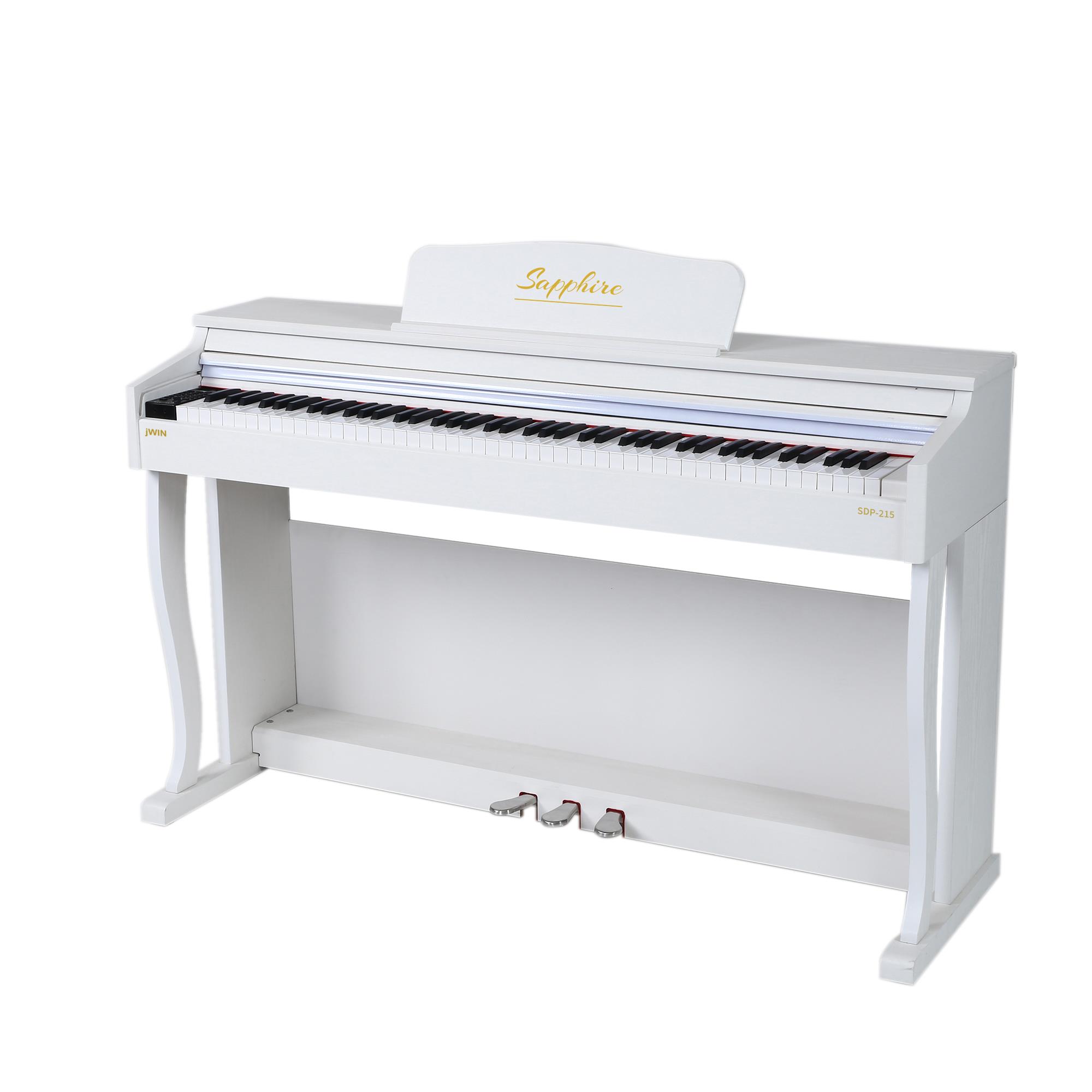 jWIN SDP-215 Çekiç Aksiyonlu 88 Tuşlu Dijital Piyano - Beyaz