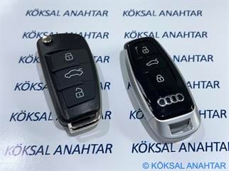 Audi A3, Q2, Q3 Keyless Start & Stop Sustalı Anahtarlı Modeller Için 2023 Black Audi Kumanda Kabı