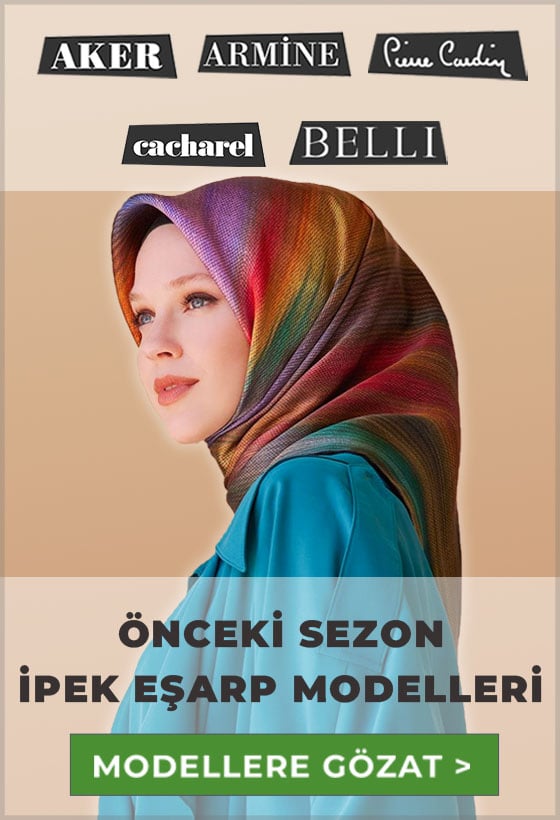 Eski Sezon İpek Eşarp Modelleri Outlet