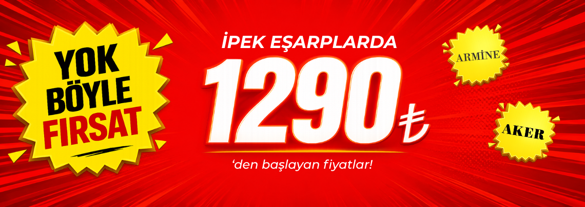1290 TL AKER, ARMİNE İpek Eşarp