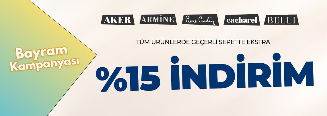 Bayram Kampanyası Sepette %15 İndirim