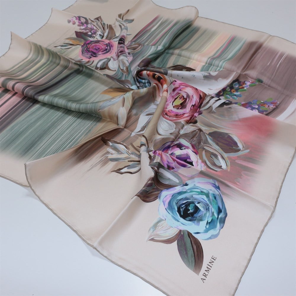 Armine Silk Scarf - 2615D 34 - Twill