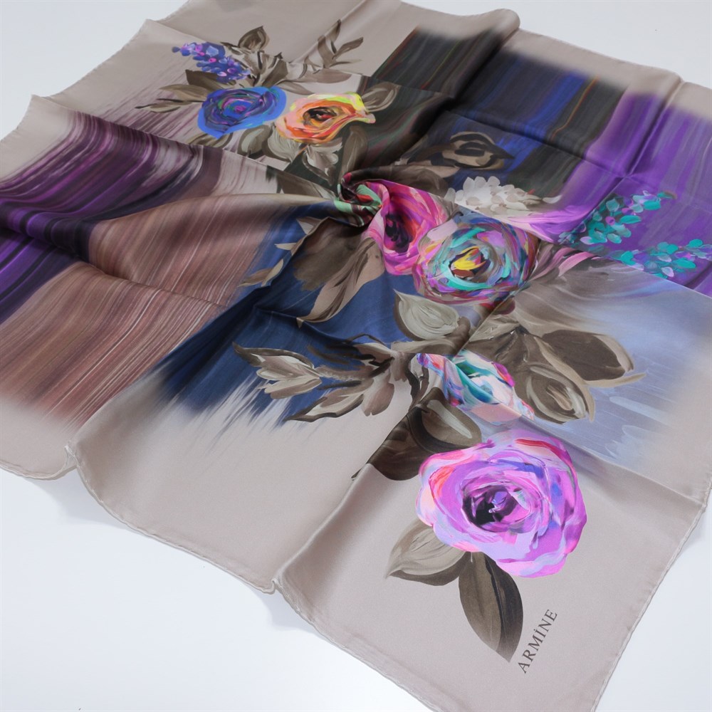 Armine Silk Scarf - 2615D 21 - Twill