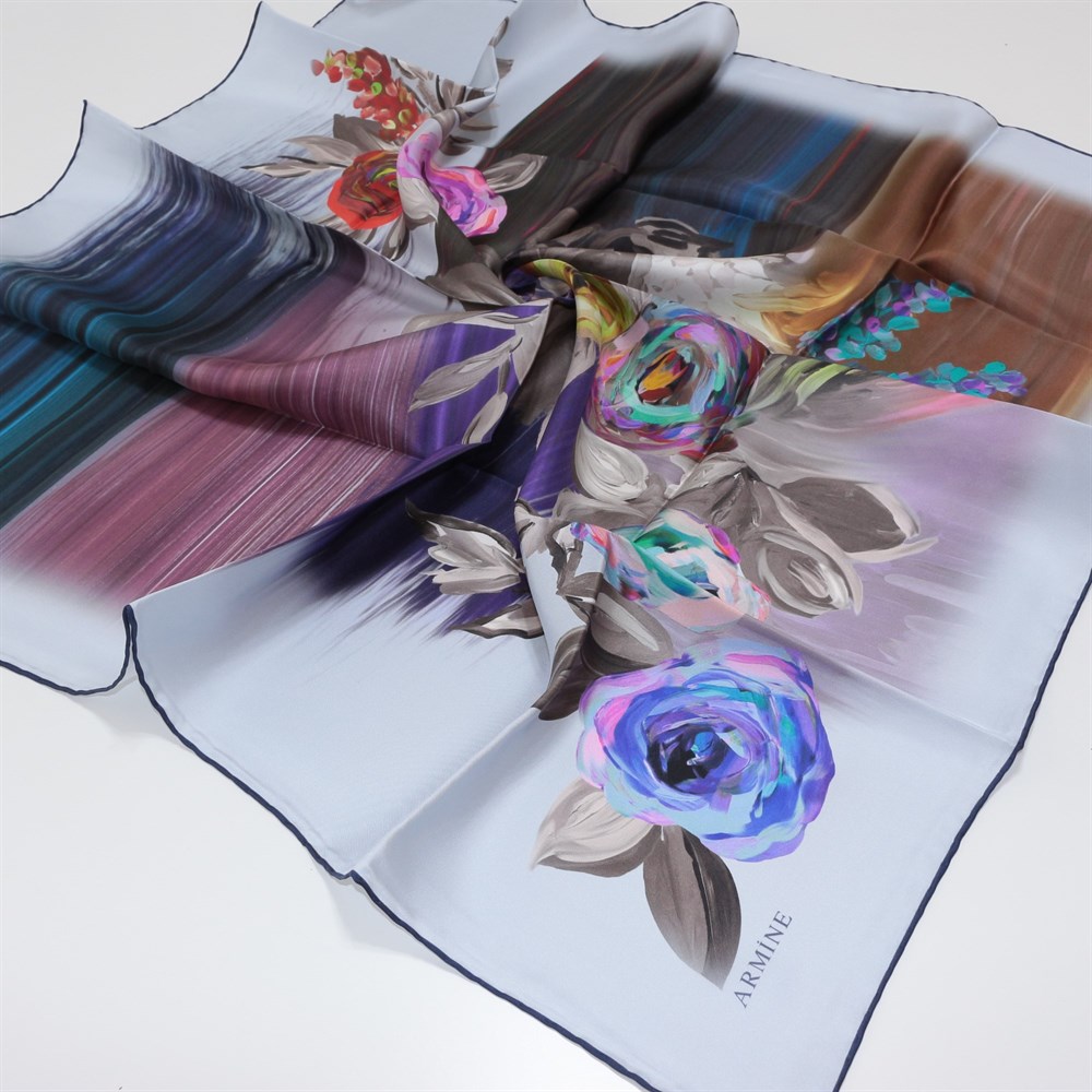 Armine Silk Scarf - 2615D 09 - Twill