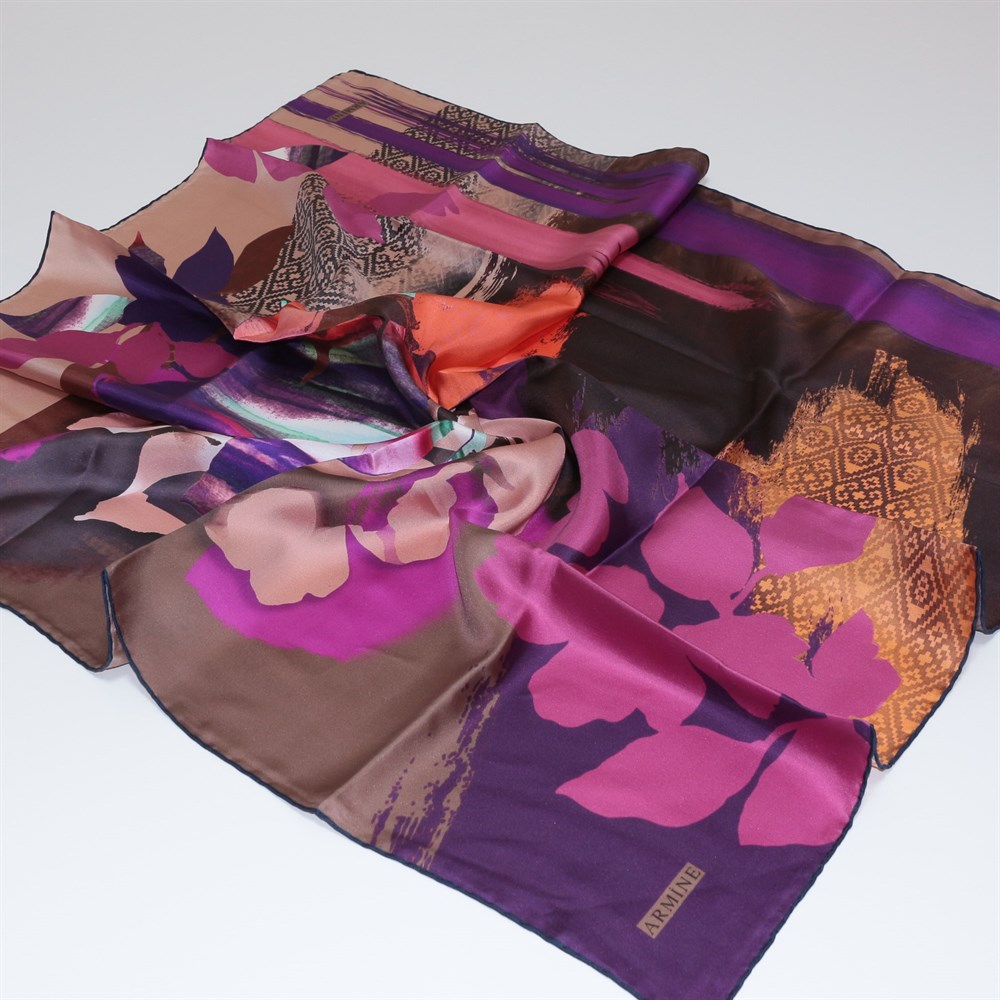 Armine Silk Scarf - 7427D 21 - Twill