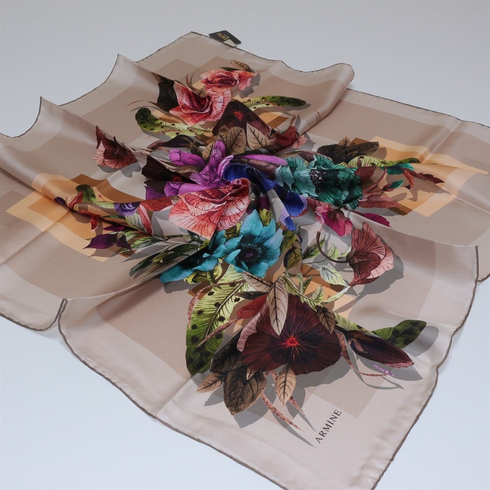 Armine Silk Scarf - 7580D 21 - Twill