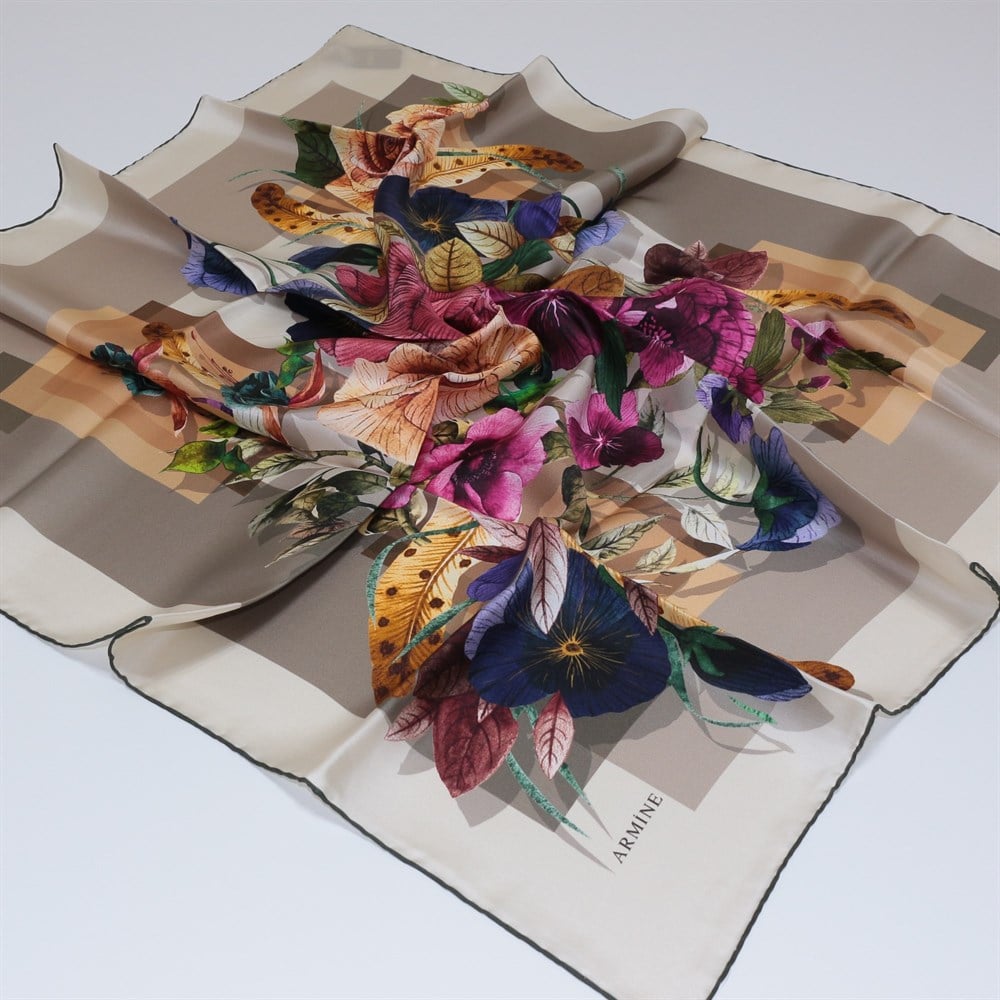 Armine Silk Scarf - 7580D 34 - Twill
