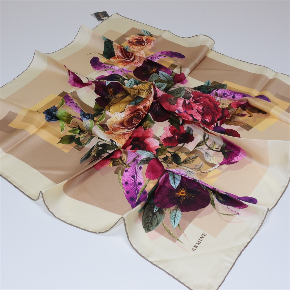 Armine Silk Scarf - 7580D 31 - Twill