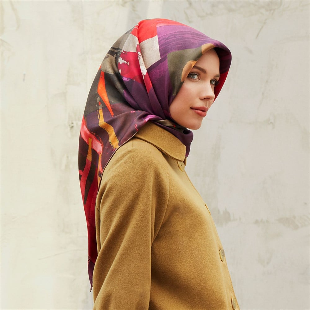 Armine Silk Scarf - 8277D 02 - Twill